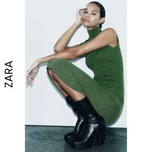 ZARA  I  Metallic Thread Knit Dress I Size M